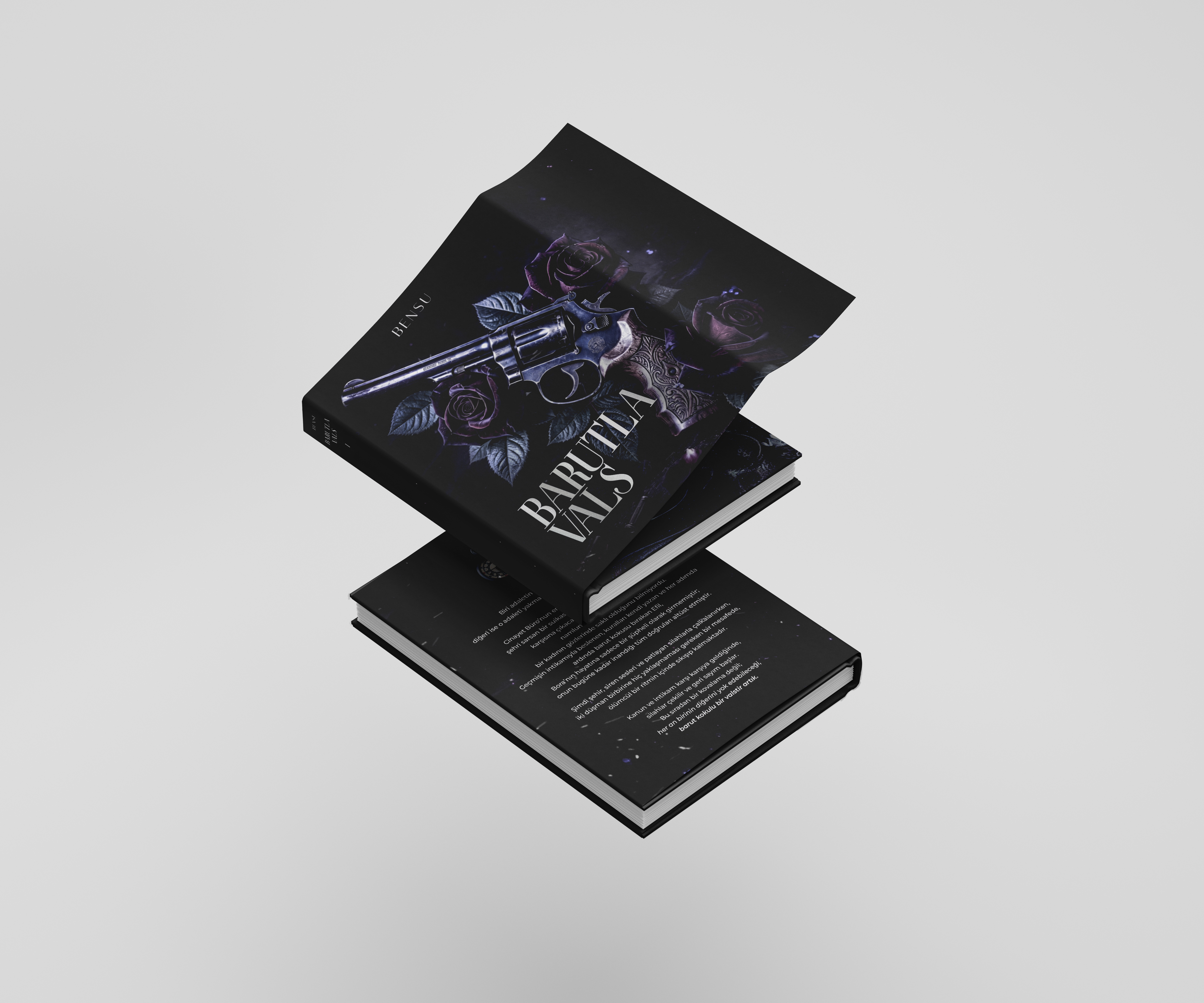 Kitap Mockup Üst Açı