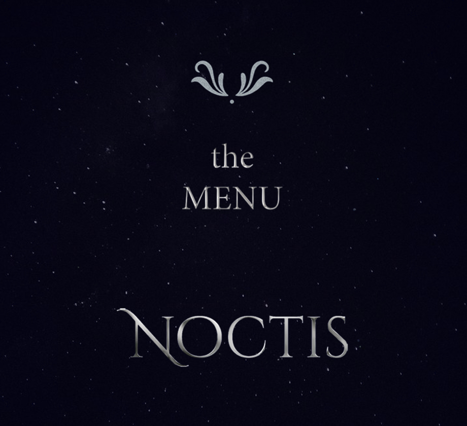 Noctis Menü Tasarımı